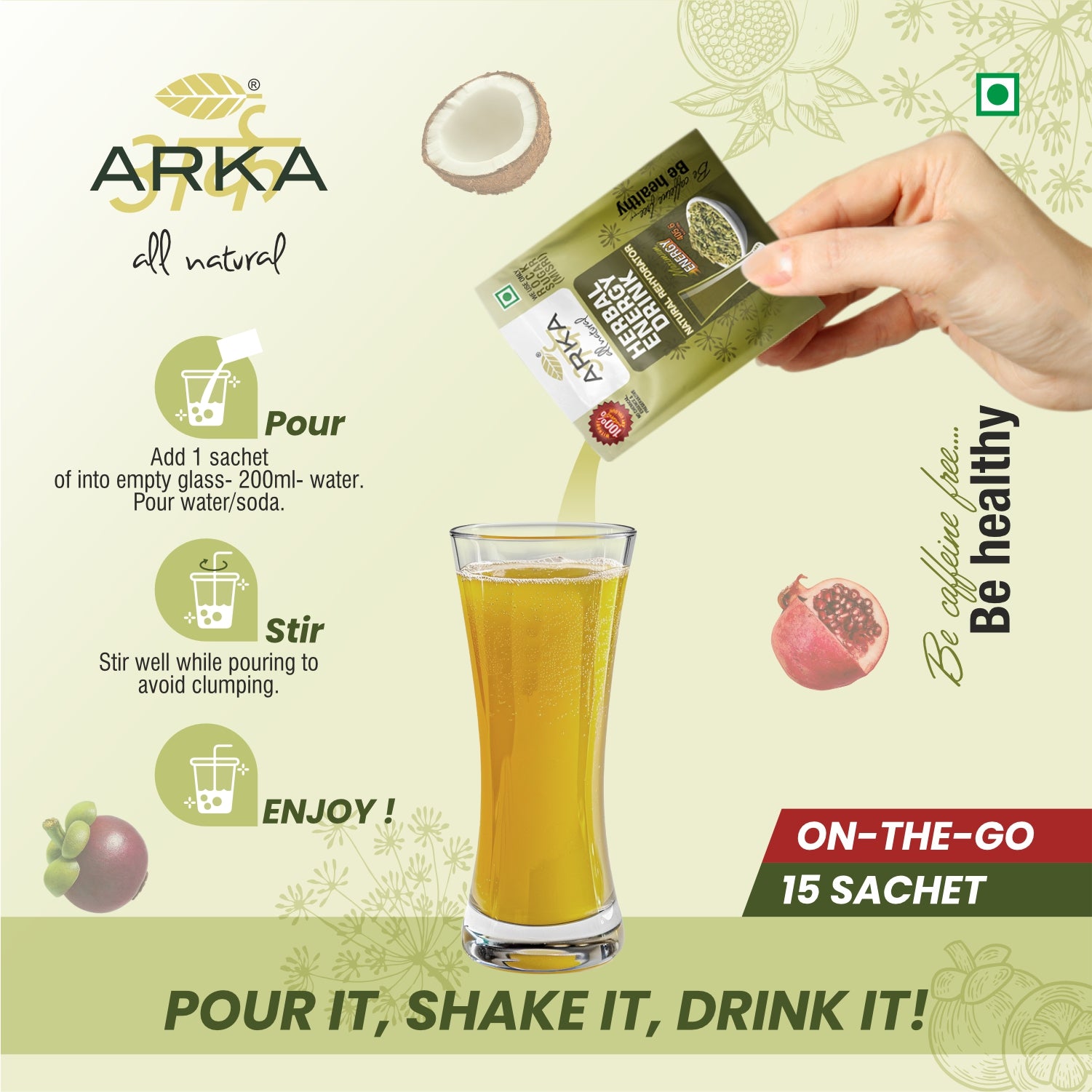 Herbal Energy Drink 15 Sachet Box