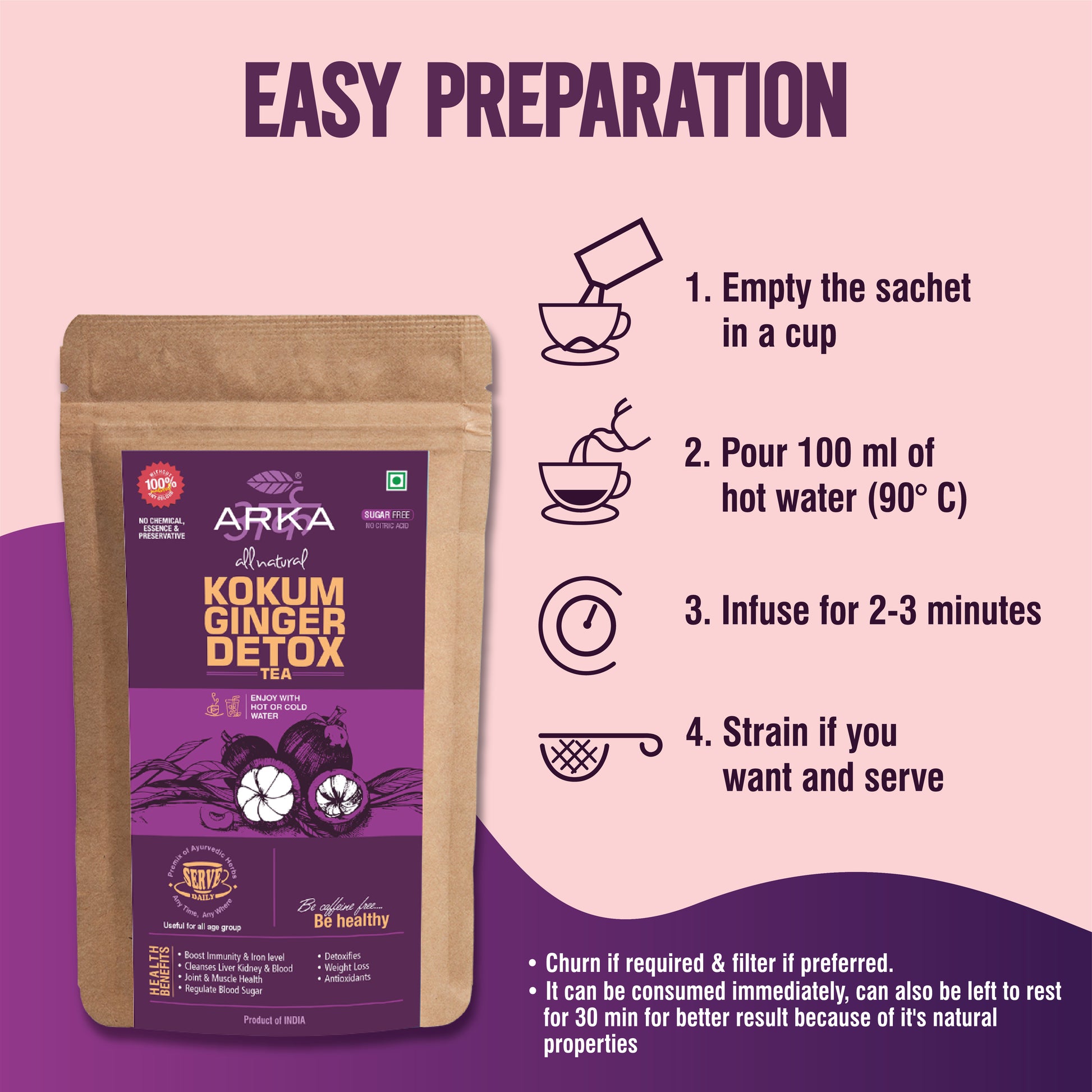 Kokum Ginger Detox Tea Box 10 Sachets